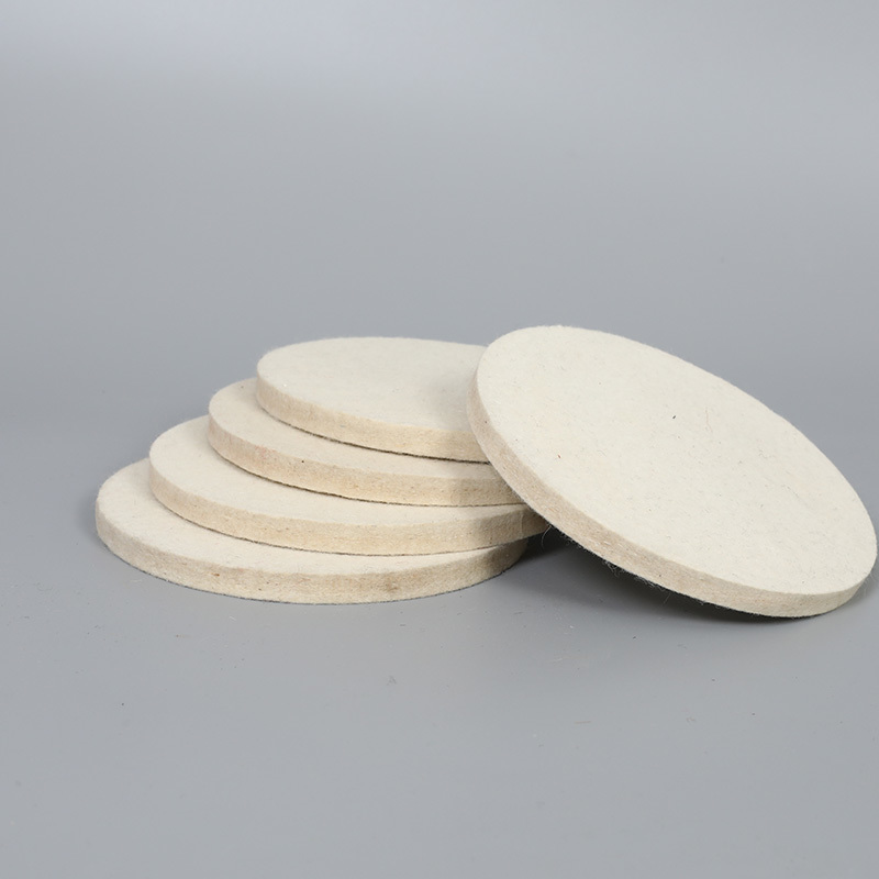 Flat wool felt polishing wheel Flat wool felt polishing wheel