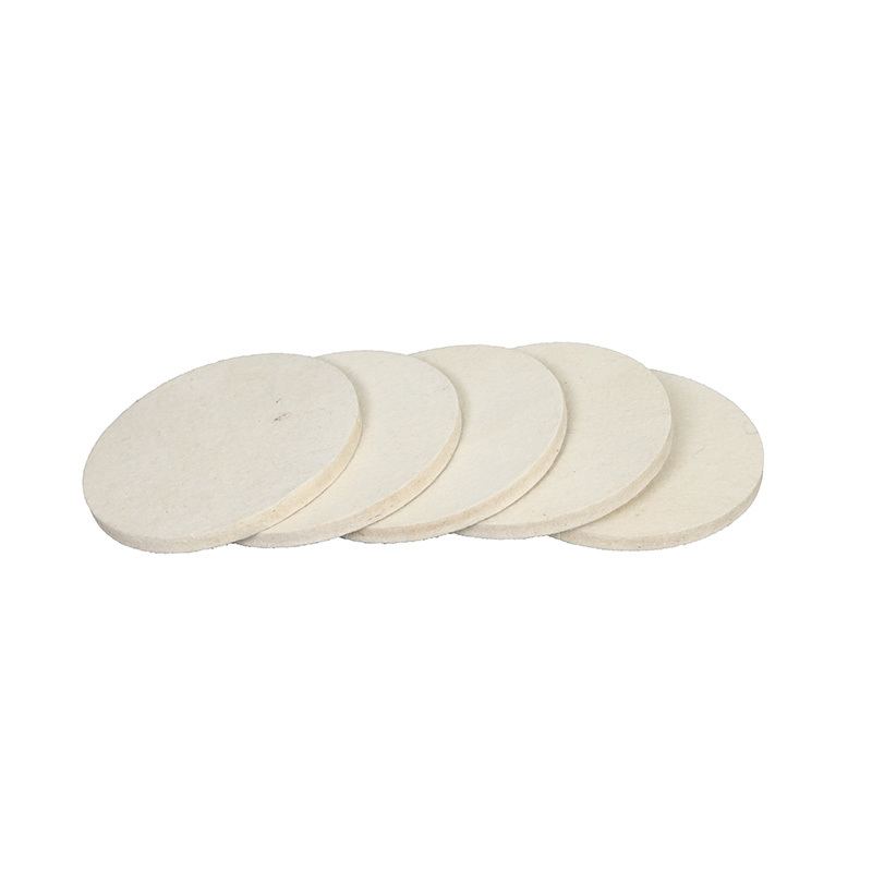 Flat wool felt polishing wheel Flat wool felt polishing wheel
