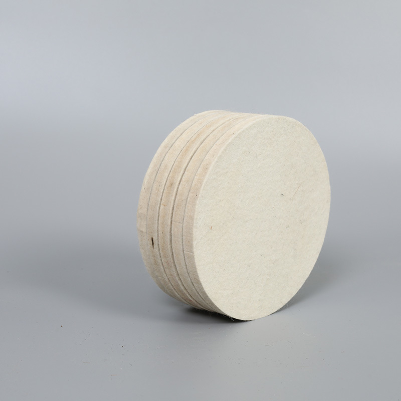 Flat wool felt polishing wheel Flat wool felt polishing wheel