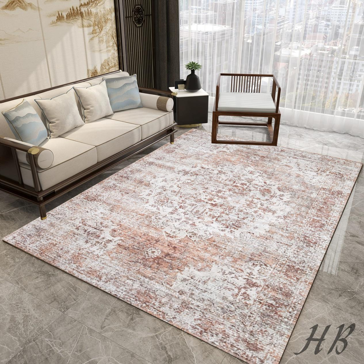 Italian Retro Living Room Thickened Floor Mat High-Grade Carpet Italian Retro Living Room Thickened Floor Mat High-Grade Carpet