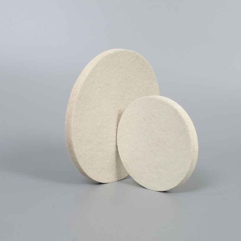 Flat wool felt polishing wheel Flat wool felt polishing wheel