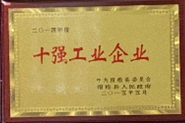 宿松十強(qiáng)工業(yè)企業(yè)