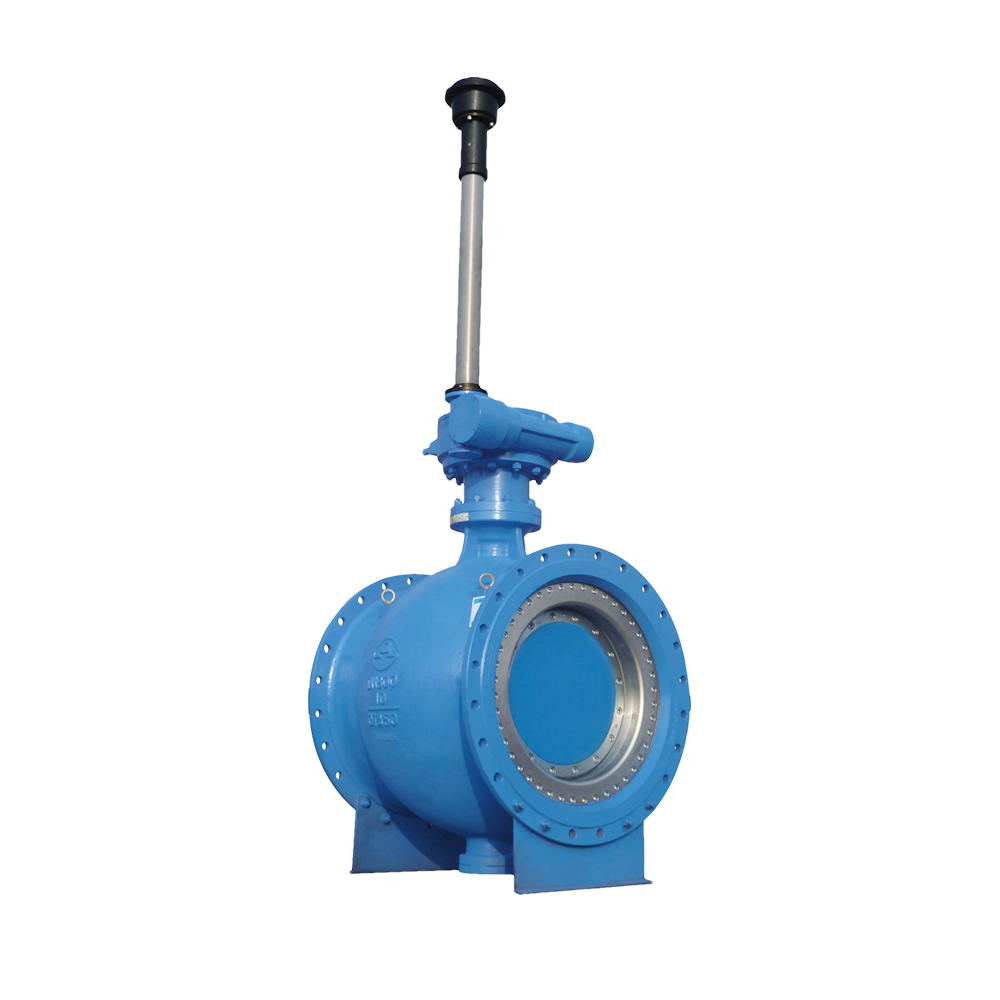 Directly buried eccentric half ball valve