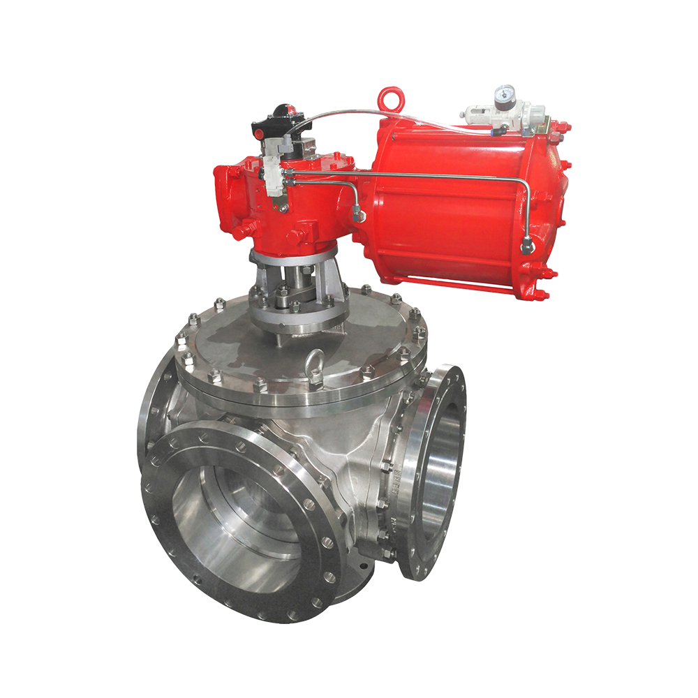 Three-way ball valve