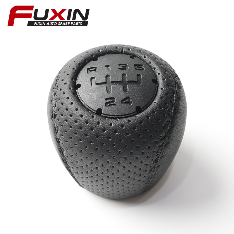LEATHER 5speed manual car gear shift knob shift lever for LADA Kalina 1