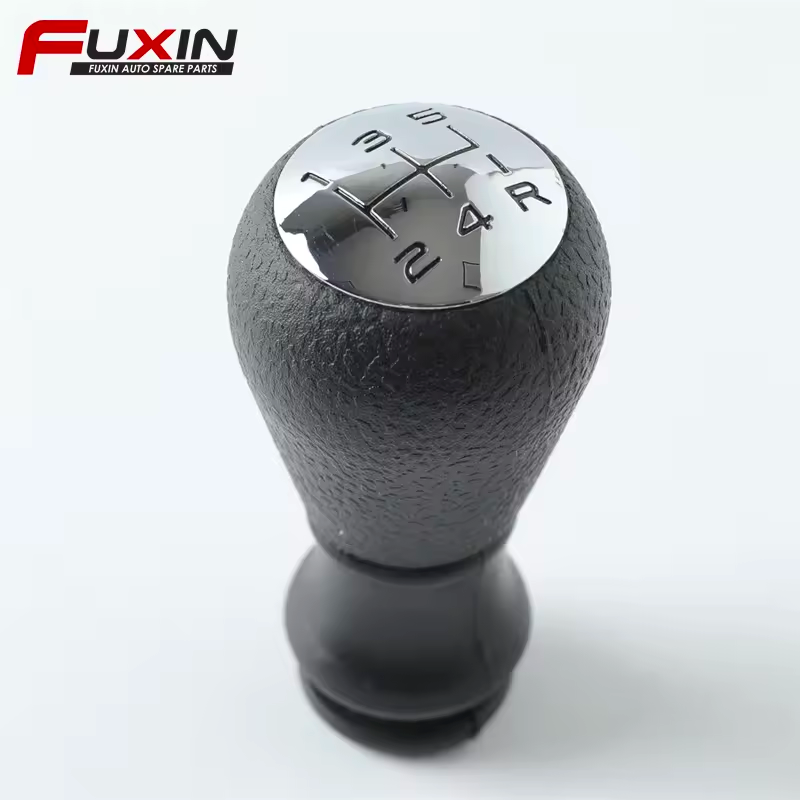 car manual black plastic Chrome 5 speed gear shift sticker knob for peugeot 206 chrom gear shift knob