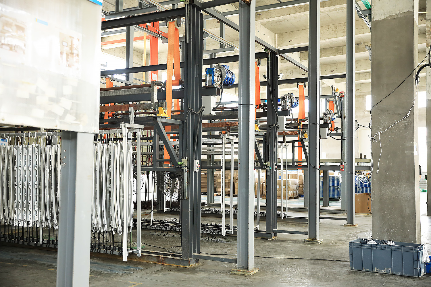 Anodizing material waiting area