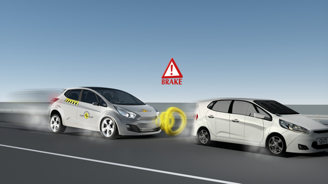 Can you tell the front bumper, front bumper, and anti-collision beam of the car?