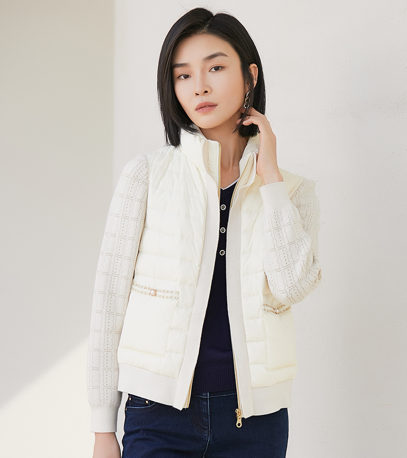 Autumn 2022 New Elegant Series Women's Fashion Simple Stitching Down Jacket