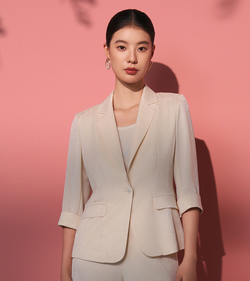 2025 Spring/Summer New Elegant Series Trendy Old Money Style Commuter Jacquard Blazer
