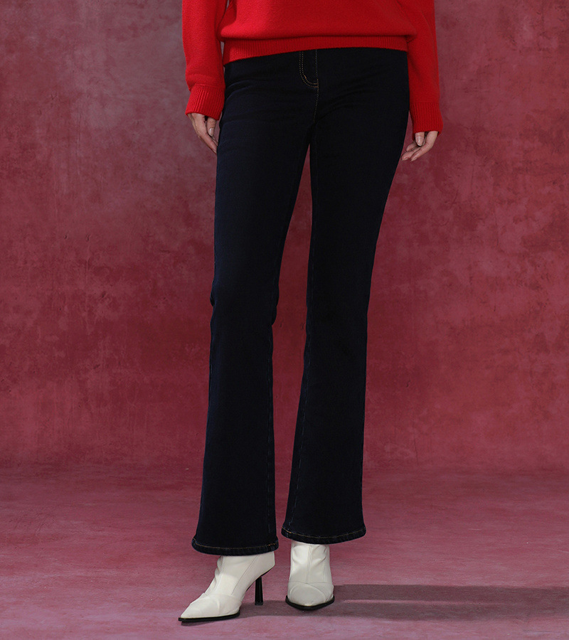2024 Autumn/Winter New Arrivals Casual Series Leisure Temperament High-Waist Denim Flare Pants