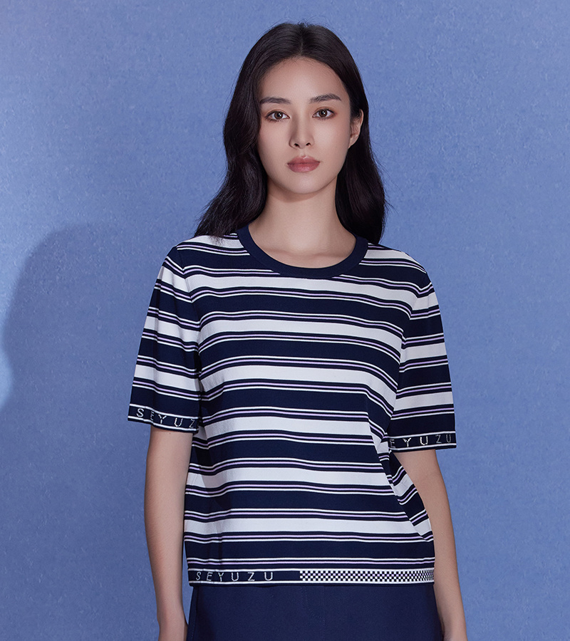 2025 Spring/Summer New Arrivals Casual Series Classic Personality Striped Color-blocked Shirt