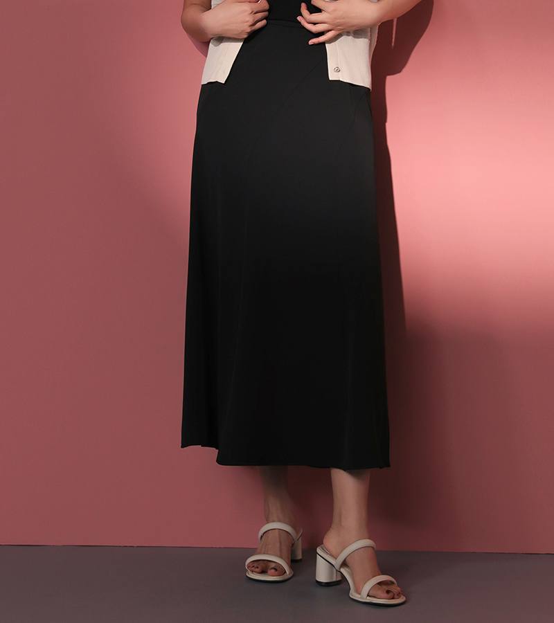2025 Spring/Summer New Elegant Series Commuter High-Waisted Slimming A-line Pencil Skirt