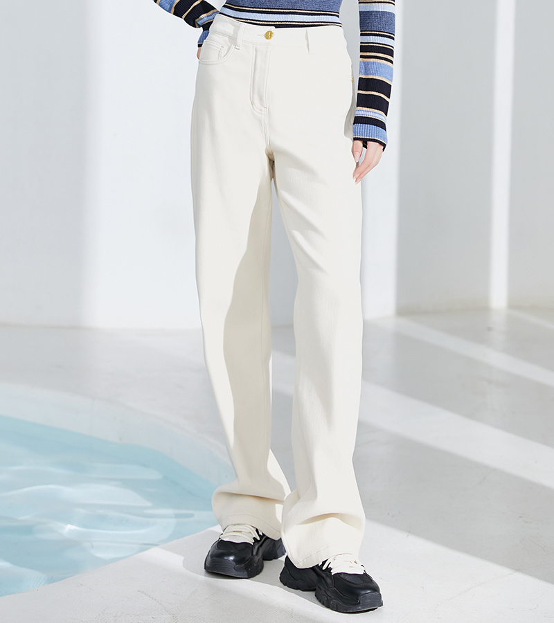 2023 autumn and winter new casual series trend all-match straight jeans