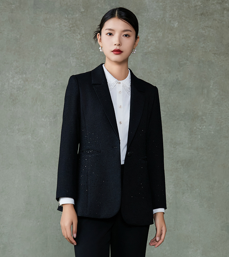 2024 Autumn/Winter New Product Elegant Series Fashionable High end Hot Diamond One button Suit Coat