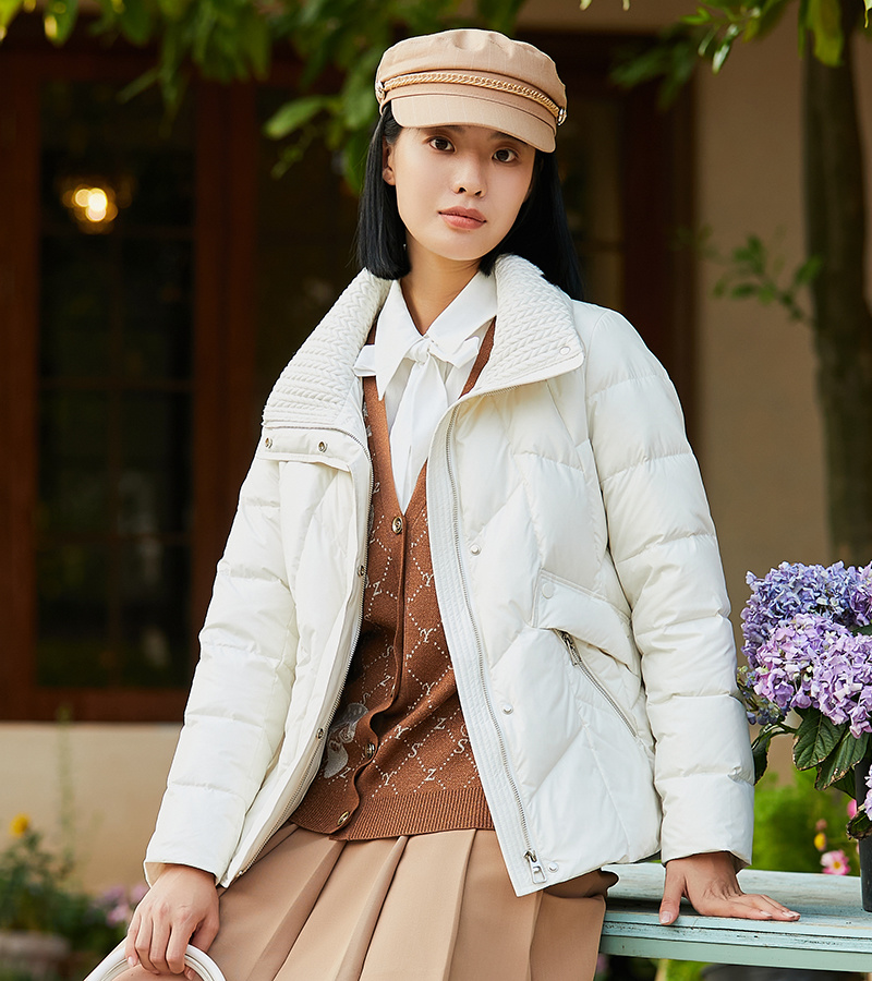 2023 autumn and winter new casual series fashionable generous windproof collar down jacket