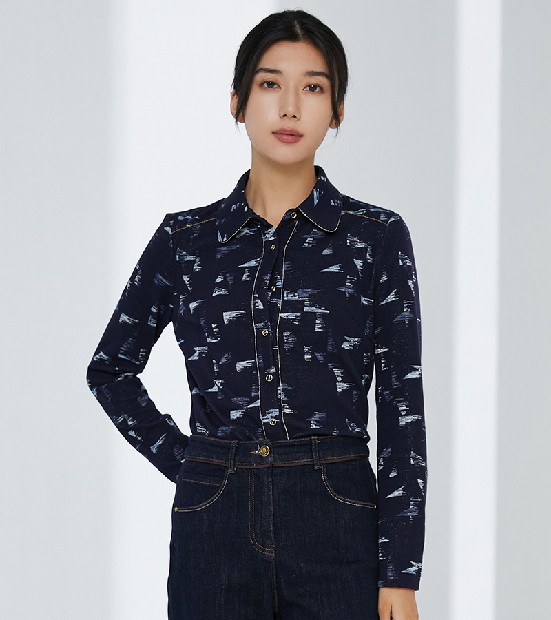 2023 Autumn and Winter New Casual Series Neutral Style Commuter POLO Collar Cardigan