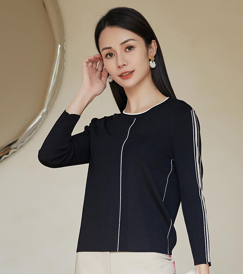 2023 Spring and Summer New Elegant Series Simple Fragrant Style Crewneck Sweater