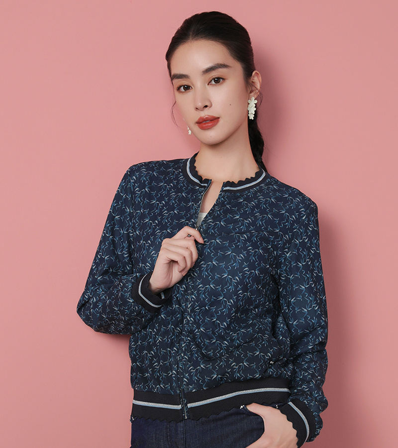 2025 Spring/Summer New Elegant Series Easy Chic Short Baseball Jacket