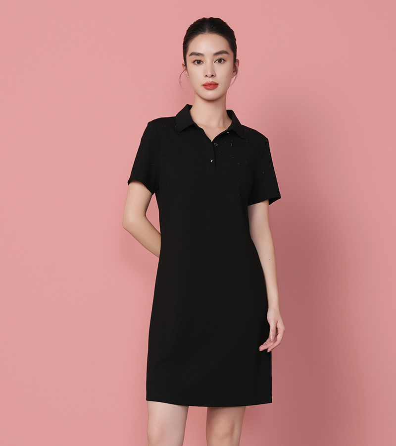 2025 Spring/Summer New Arrivals Casual Series Temperament Elegant Turn-Down Collar Dress