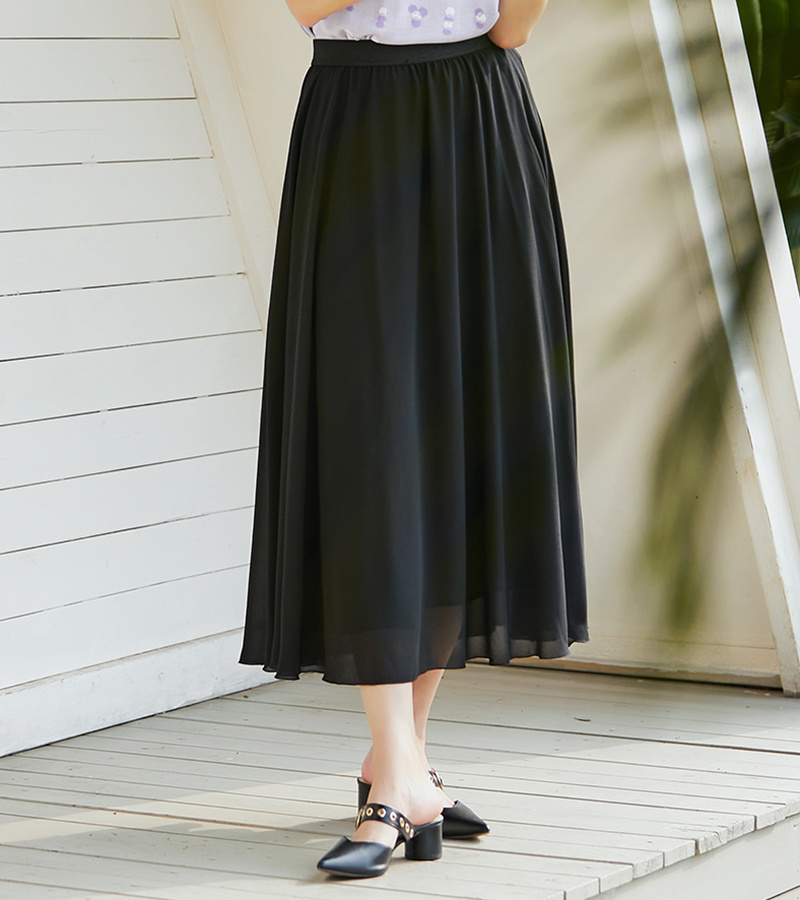 2023 spring and summer new elegant series simple generous high waist overskirt