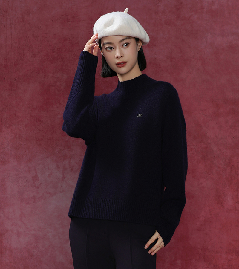2024 Autumn/Winter New Arrivals Casual Series Simple and Fashionable Yak Wool Top