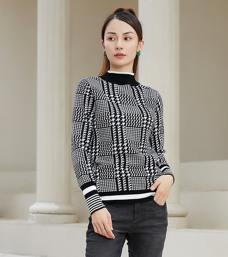 2022 Autumn and Winter New Distinctive Series Long Sleeve Base Shirt Pullover Top Sweater