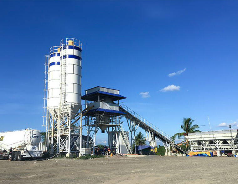 HZS60 concrete mixing plant