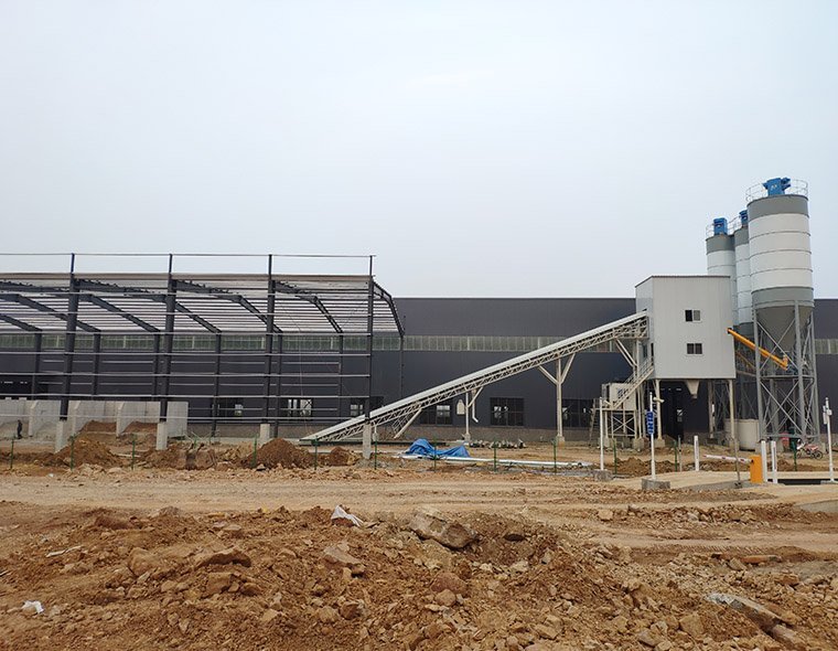 HZN120 concrete mixing plant