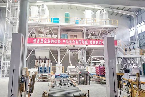 Dry mortar production line