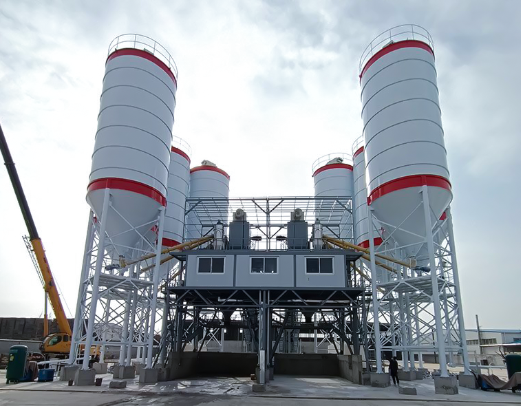 2HZS180 concrete mixing plant