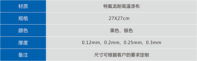 产品参数