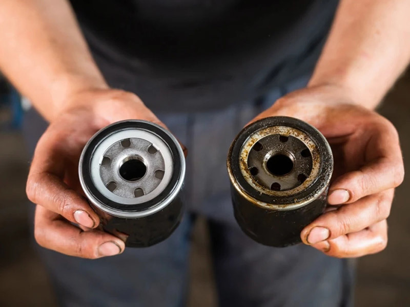 Do I need to change the oil filter when servicing the oil?