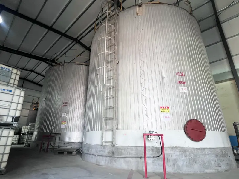 Finished product storage tank