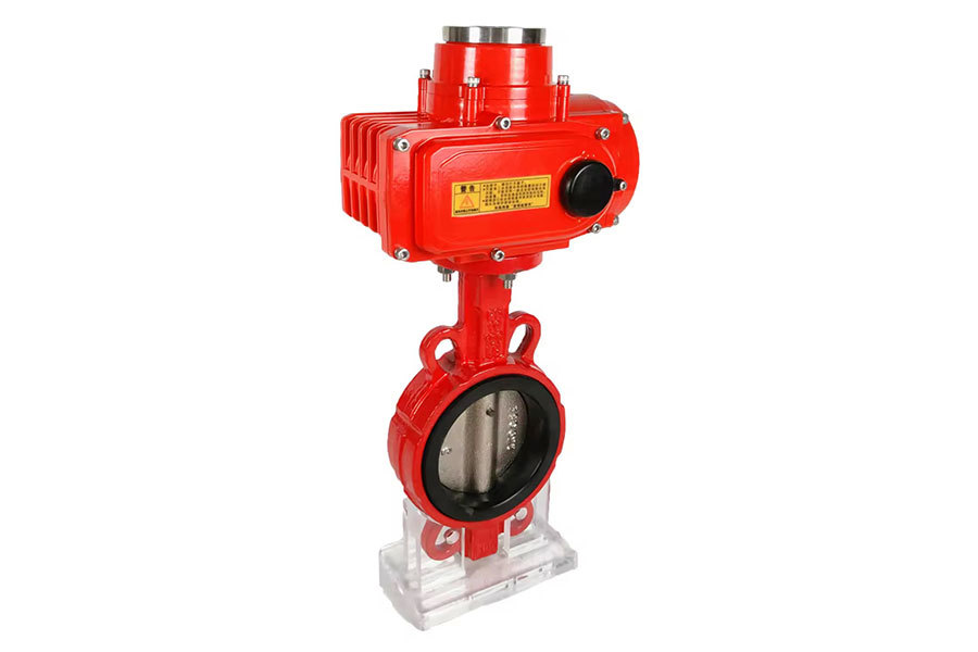 Wi-clamp butterfly valve explosion-proof electric actuator