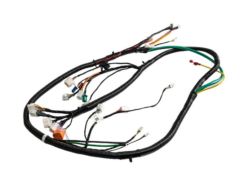 Electric motorcycle wire harness assembly