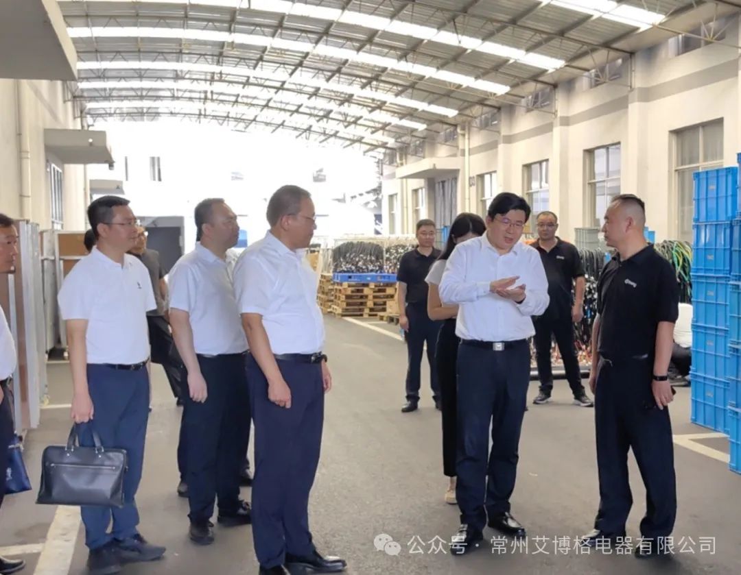 Secretary Qiao of Wujin District Party Committee led a team to visit the company for investigation.