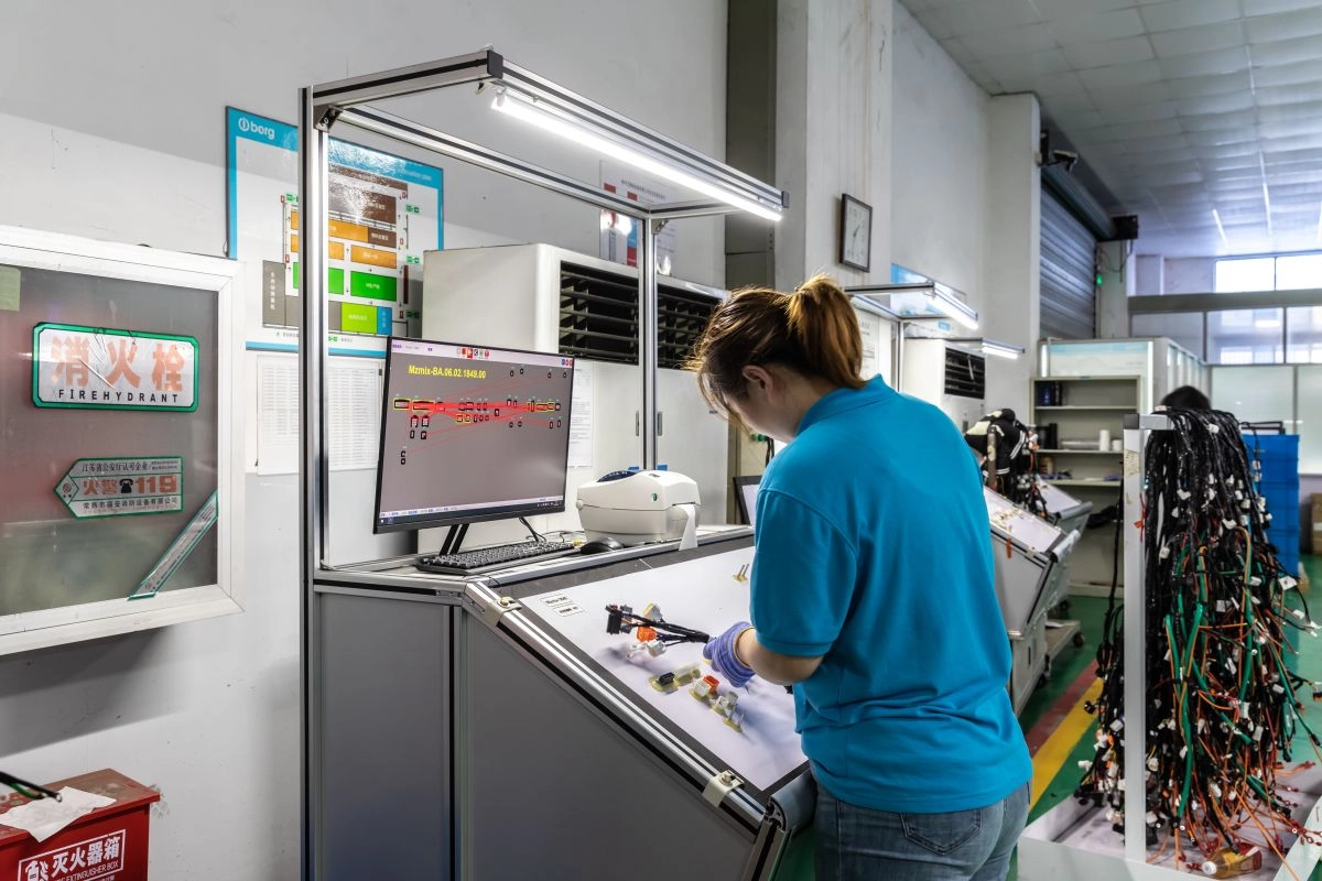 Production workshop-electrical inspection area