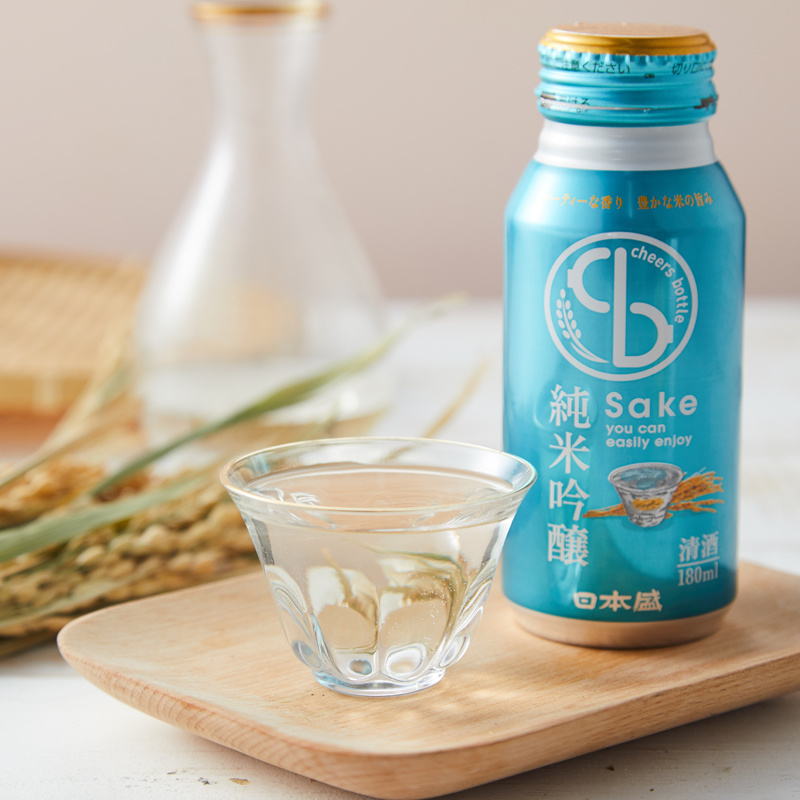 Japanese sake brewed with pure rice
