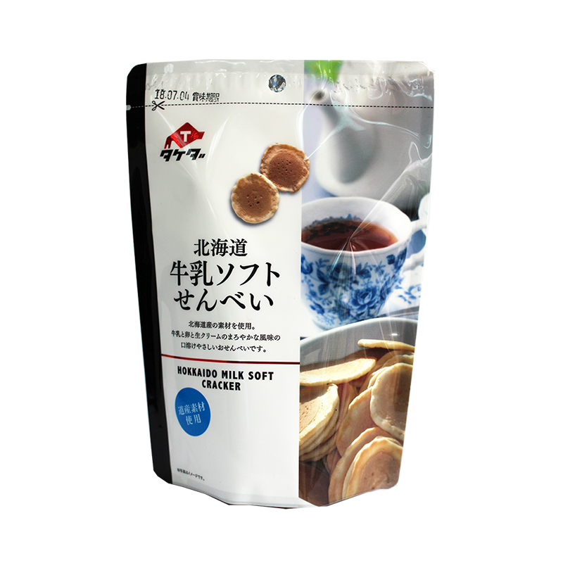 塔は北海道のミルク味のサクサクしたビスケットに達することができます。