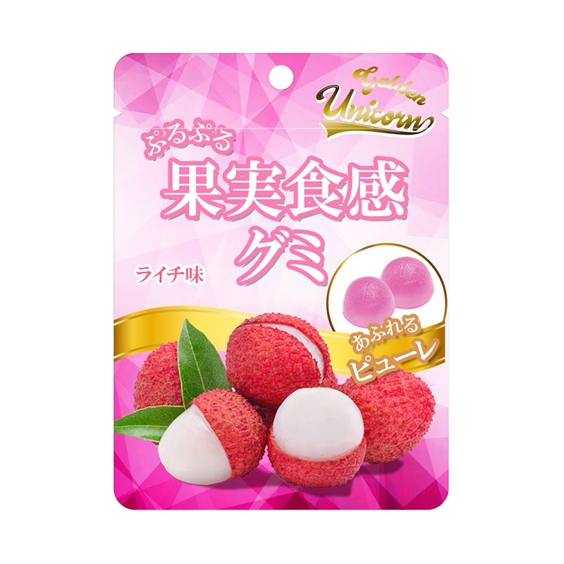 金力果荔枝味夹心软糖