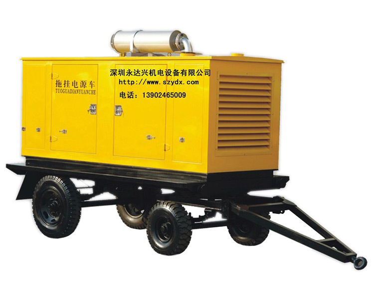 低噪音移動(dòng)拖車(chē)發(fā)電機(jī)組