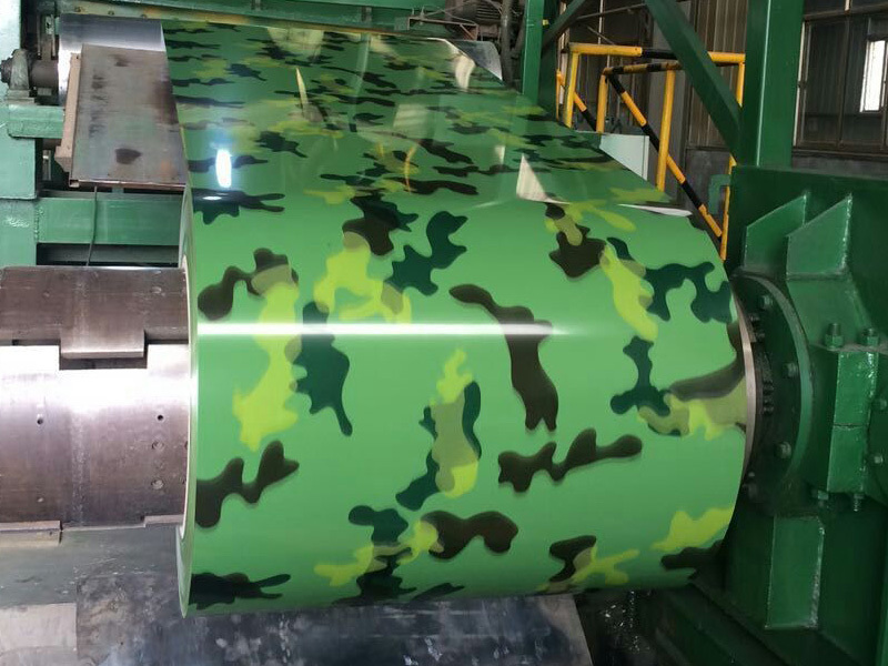 Patterned color-coated steel sheet