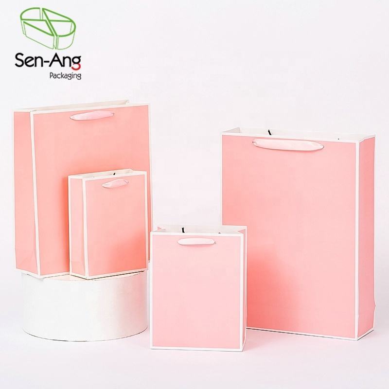 Colorful paper bags provide excellent privacy for customers