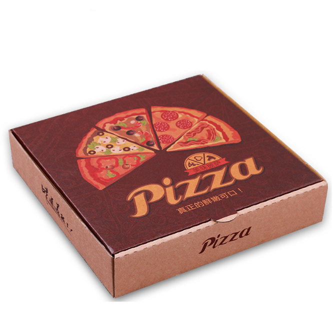 Wholesale Emballage Pizza Food Packaging Takeaway Custom Pizza Carton Boxes