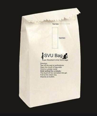 High Quality Custom Printed Kraft Travel Sickness Paper Bags