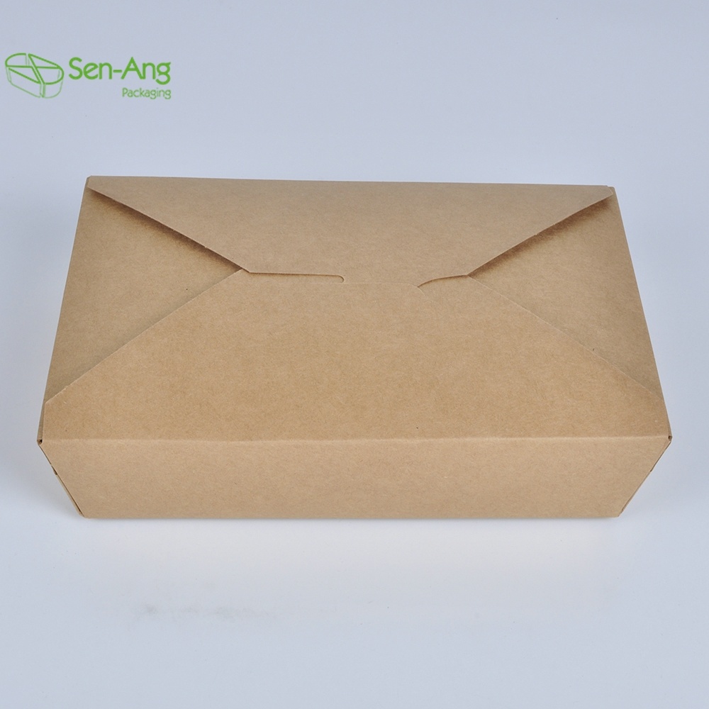 Good Selling Tuck-Top-Lock Carryout 600ml 800ml 1000ml Kraft Paper Box