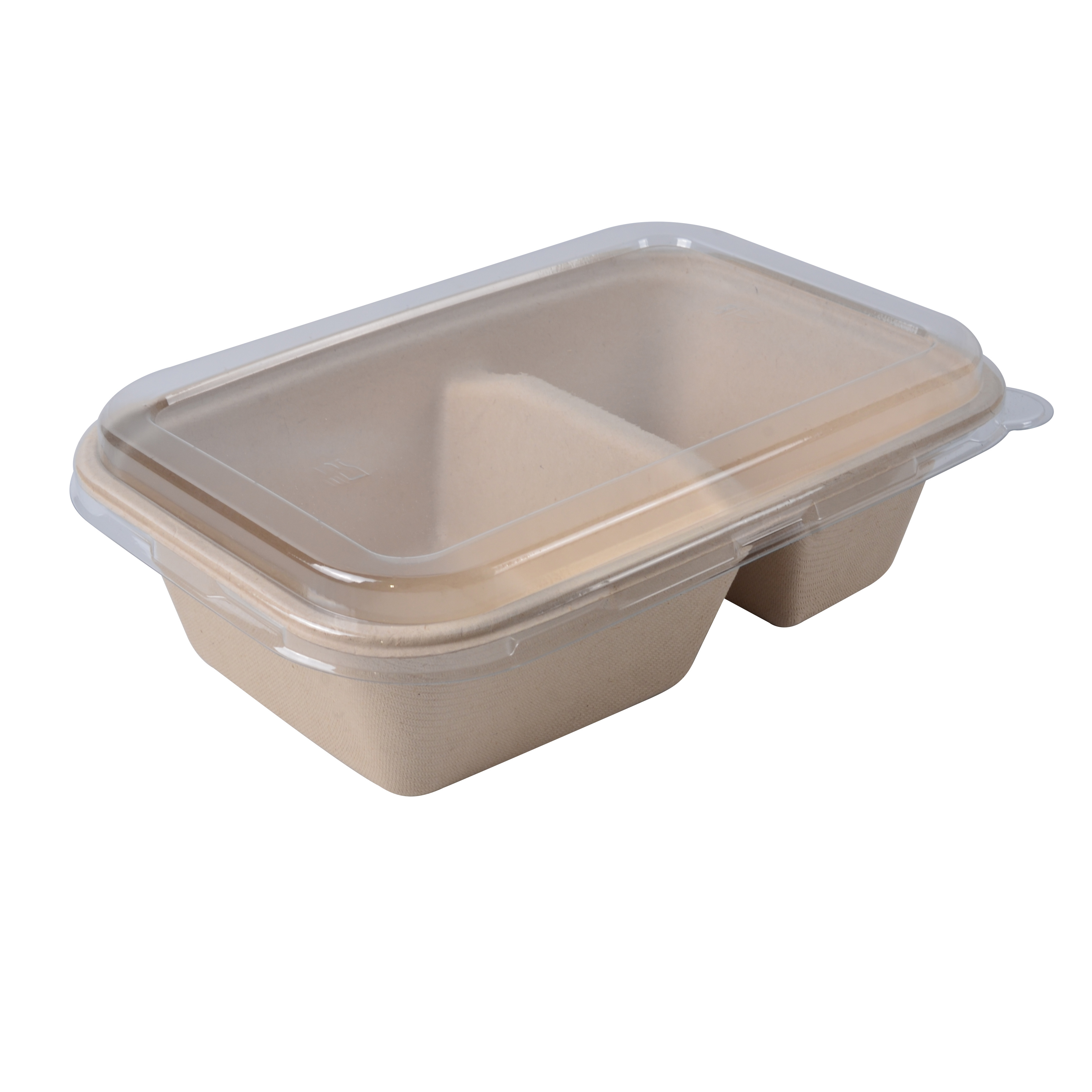 100% Compostable Biodegradable 1000ml Natural Takeout Sugarcane Food Container