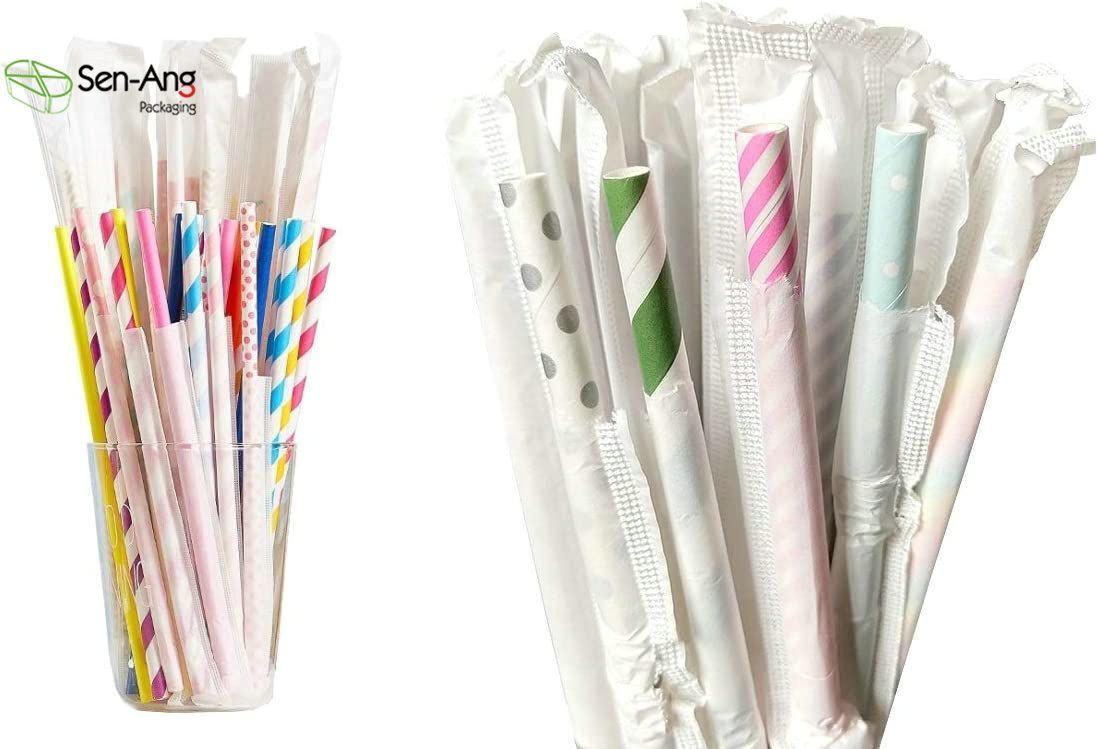 Biodegradable Factory Price Individually Wrapped Paper Straw