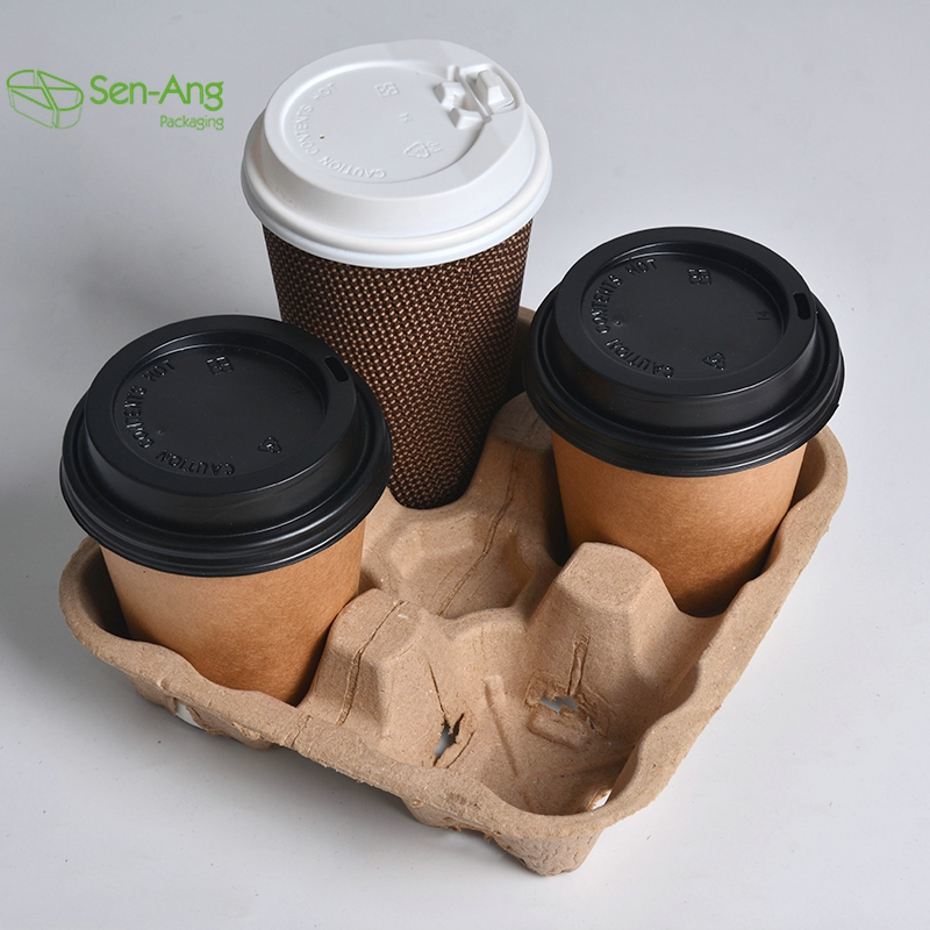 Customizable Reusable Take Away Coffee Hot Drink Cup Tray